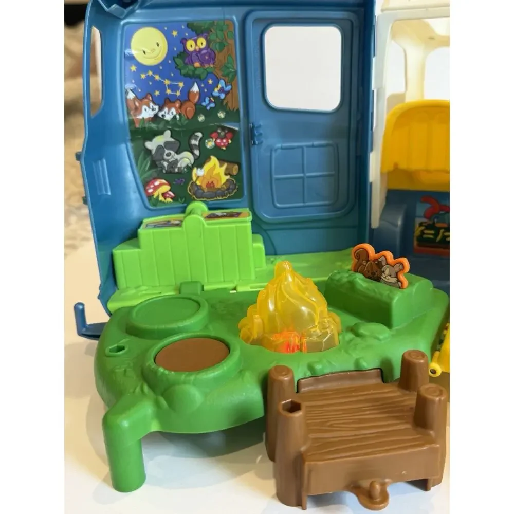 Fisher Price Little People Songs & Sounds Camper Camping Van With 2 People